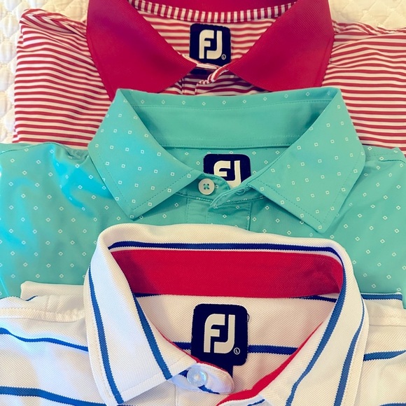 Qty. 3 FOOTJOY GOLF SHIRTS Sz L - Picture 2 of 11